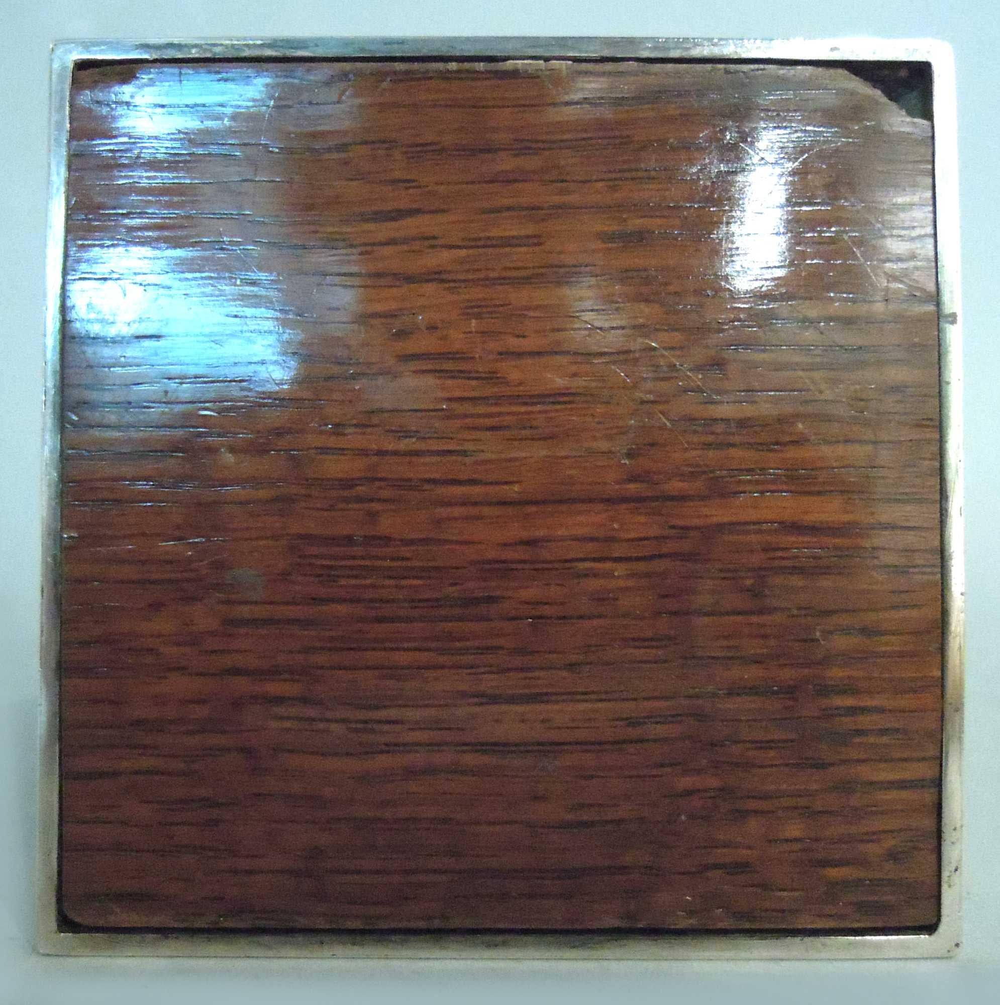 English Modern Classical Sterling Silver Playing Cards Box 1926 For Sale 6