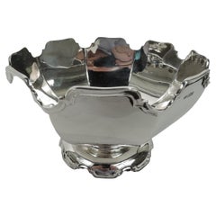 English Modern Georgian Monteith-Style Sterling Silver Bowl