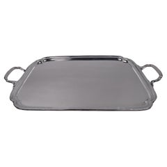English Modern Georgian Sterling Silver Tray by Viner, 1950