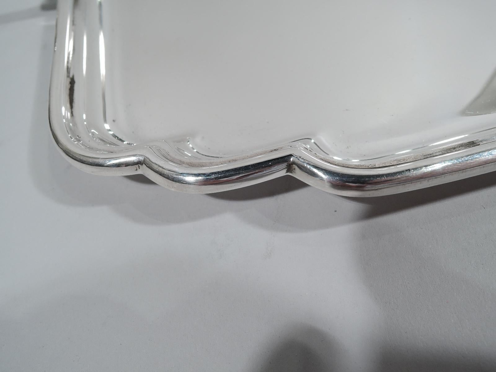 Mid-20th Century English Modern Georgian Sterling Silver Tray