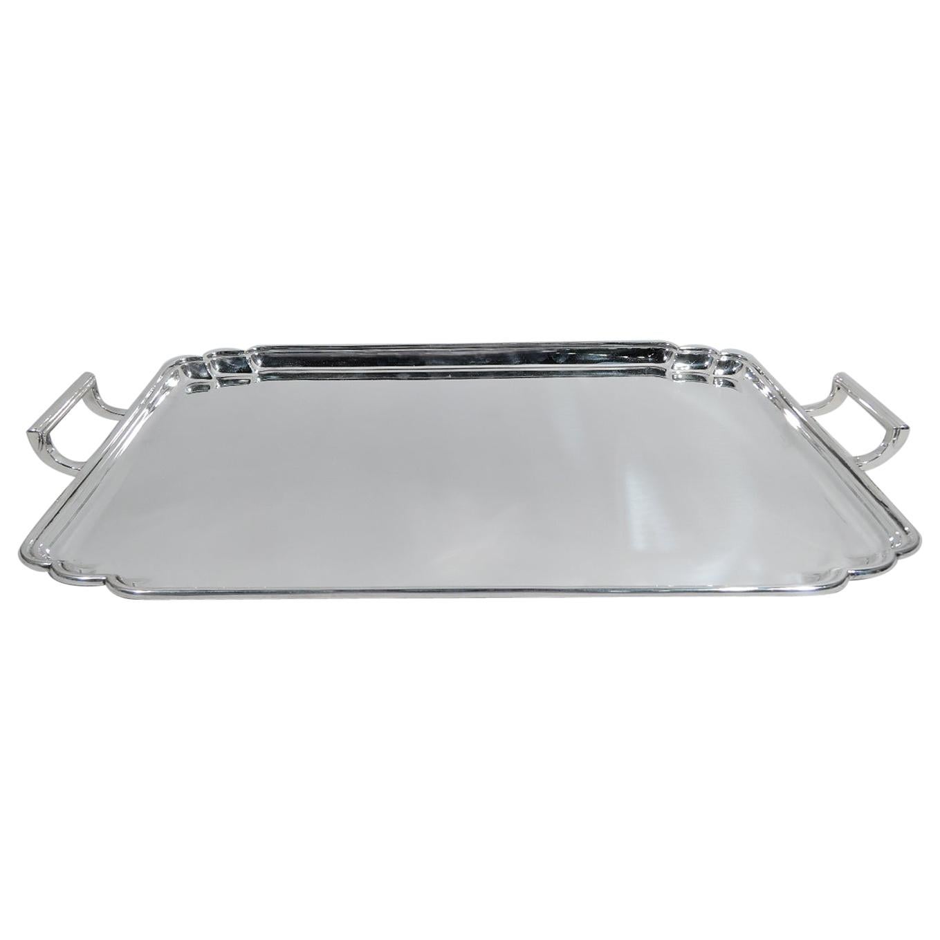 English Modern Georgian Sterling Silver Tray