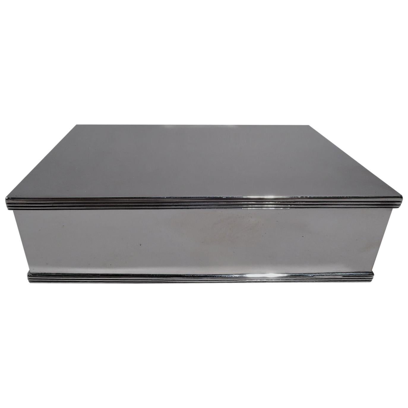 English Modern Sterling Silver Box