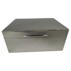 English Modern Sterling Silver Box