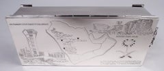 Scatola moderna inglese in argento sterling con associazione dell'Arabia Saudita