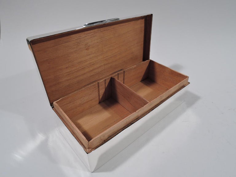 English Modern Sterling Silver Desk Box For Sale at 1stDibs