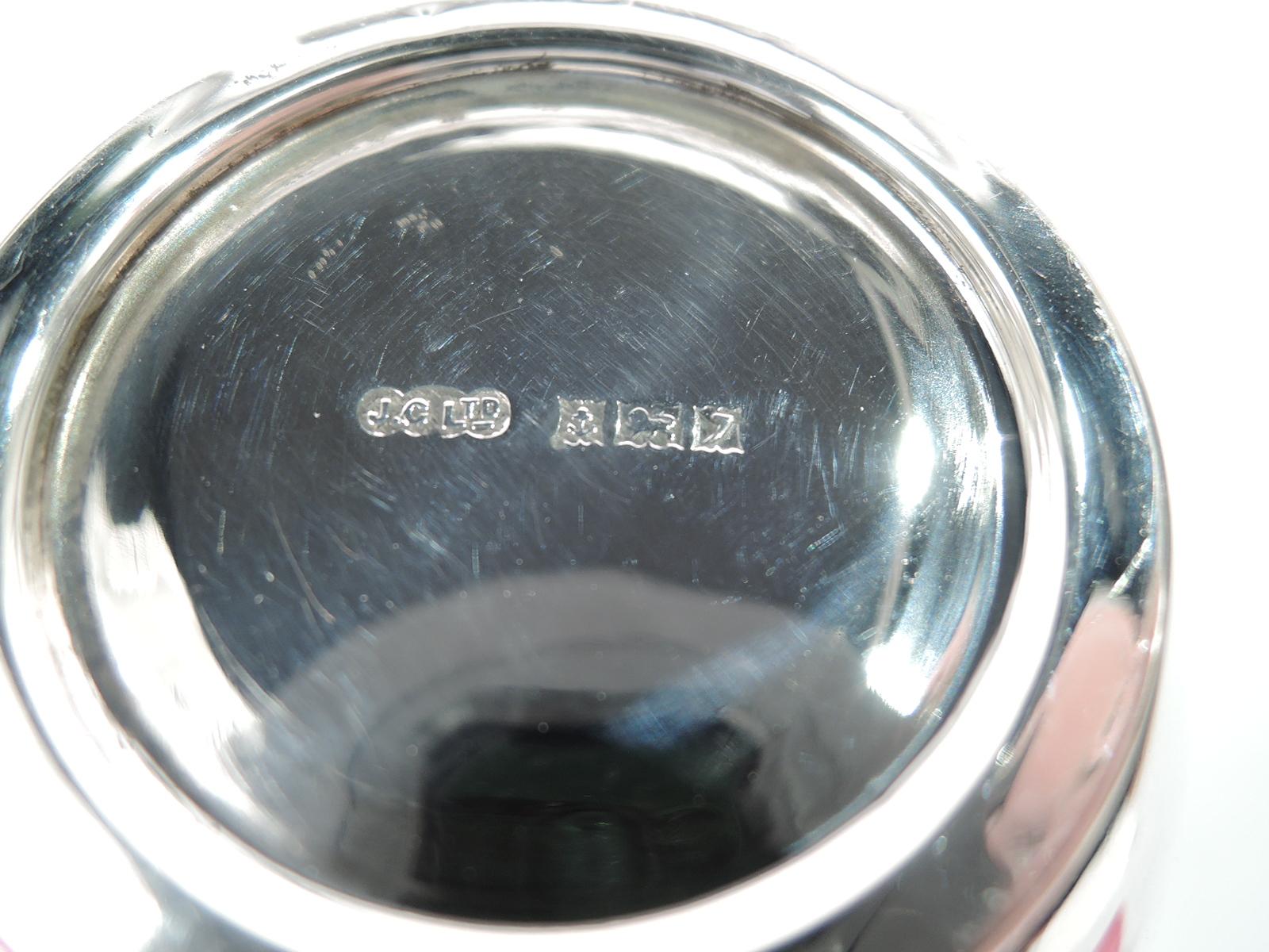 Mid-20th Century English Modern Sterling Silver Sugar Caster For Sale