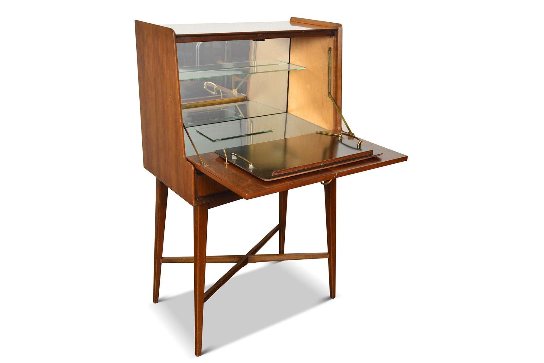 English Modern Tall Mid-Century Cocktail Cabinet For Sale 6