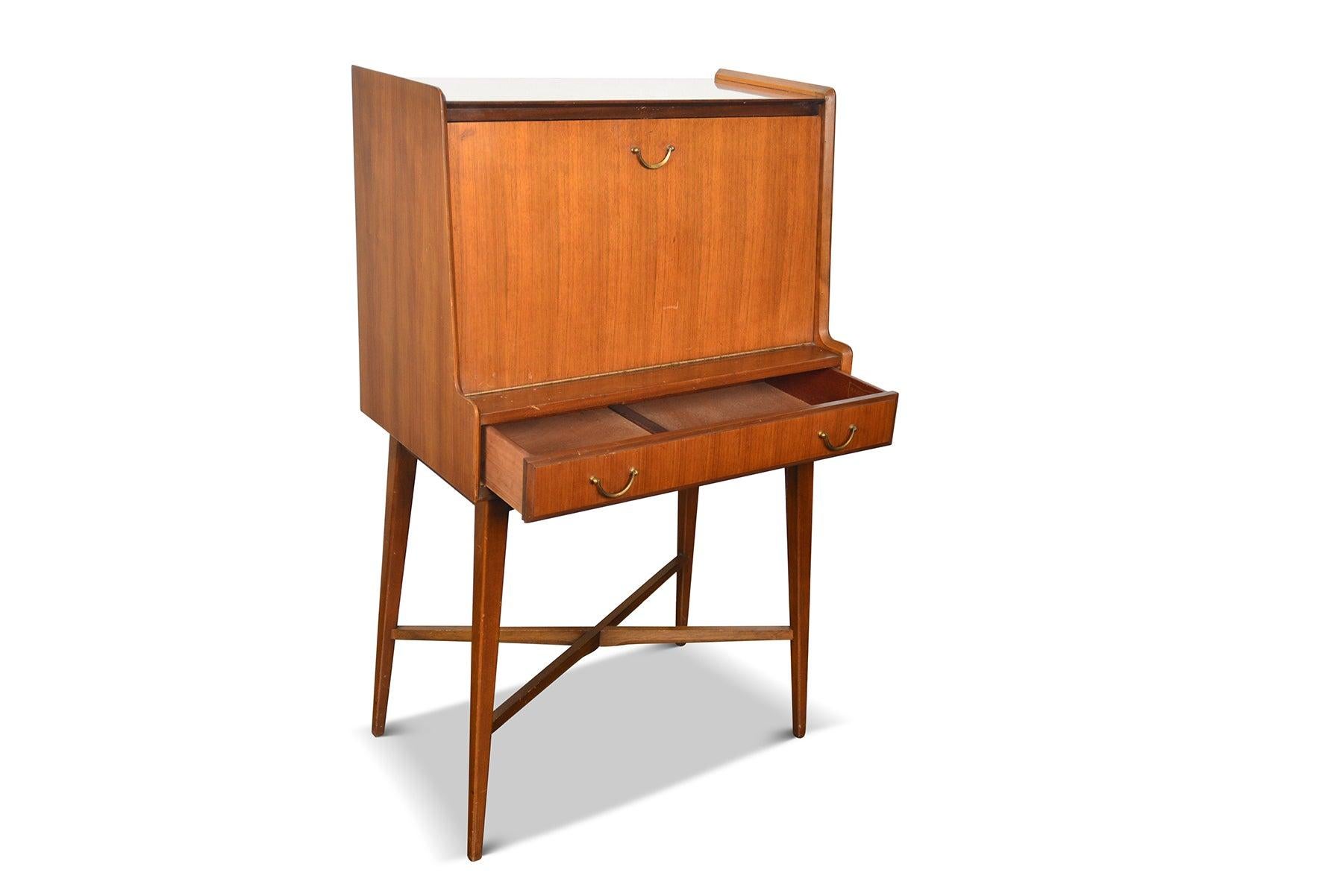 20th Century English Modern Tall Mid-Century Cocktail Cabinet For Sale