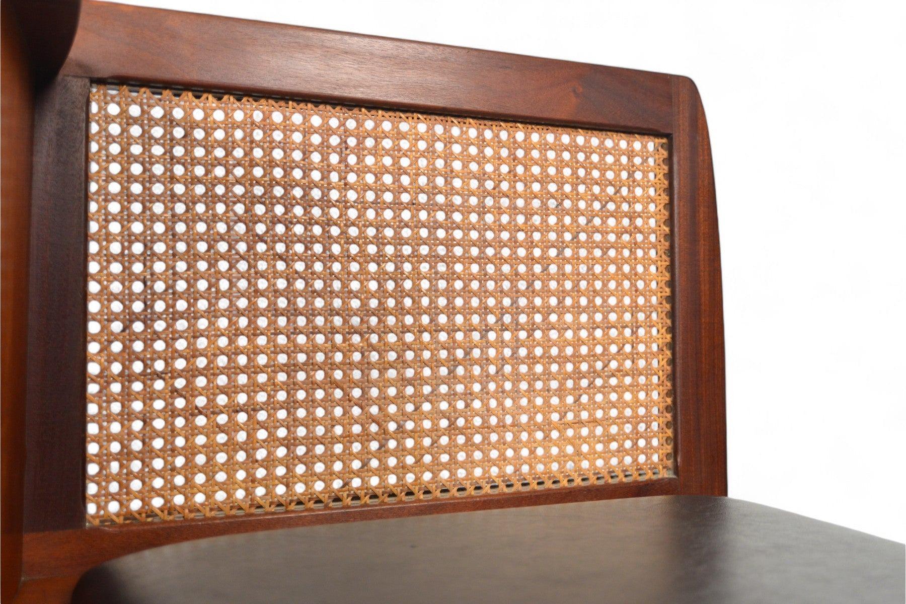 Cane English Modern Telephone Bench in Teak by Jentique