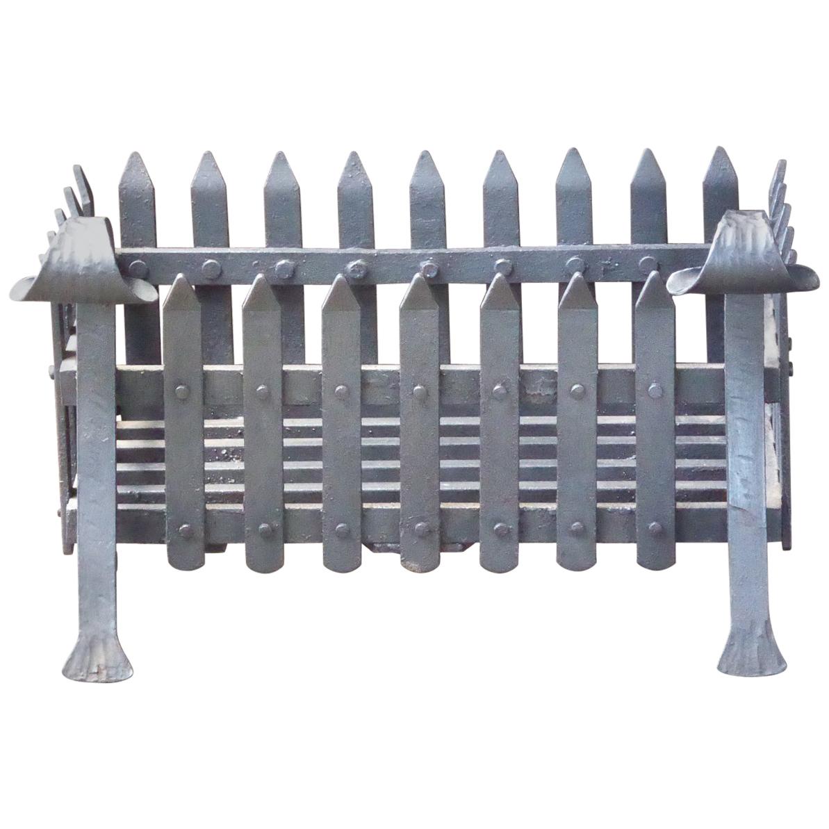 English Modernist Fireplace Grate, Fire Grate, 20th Century