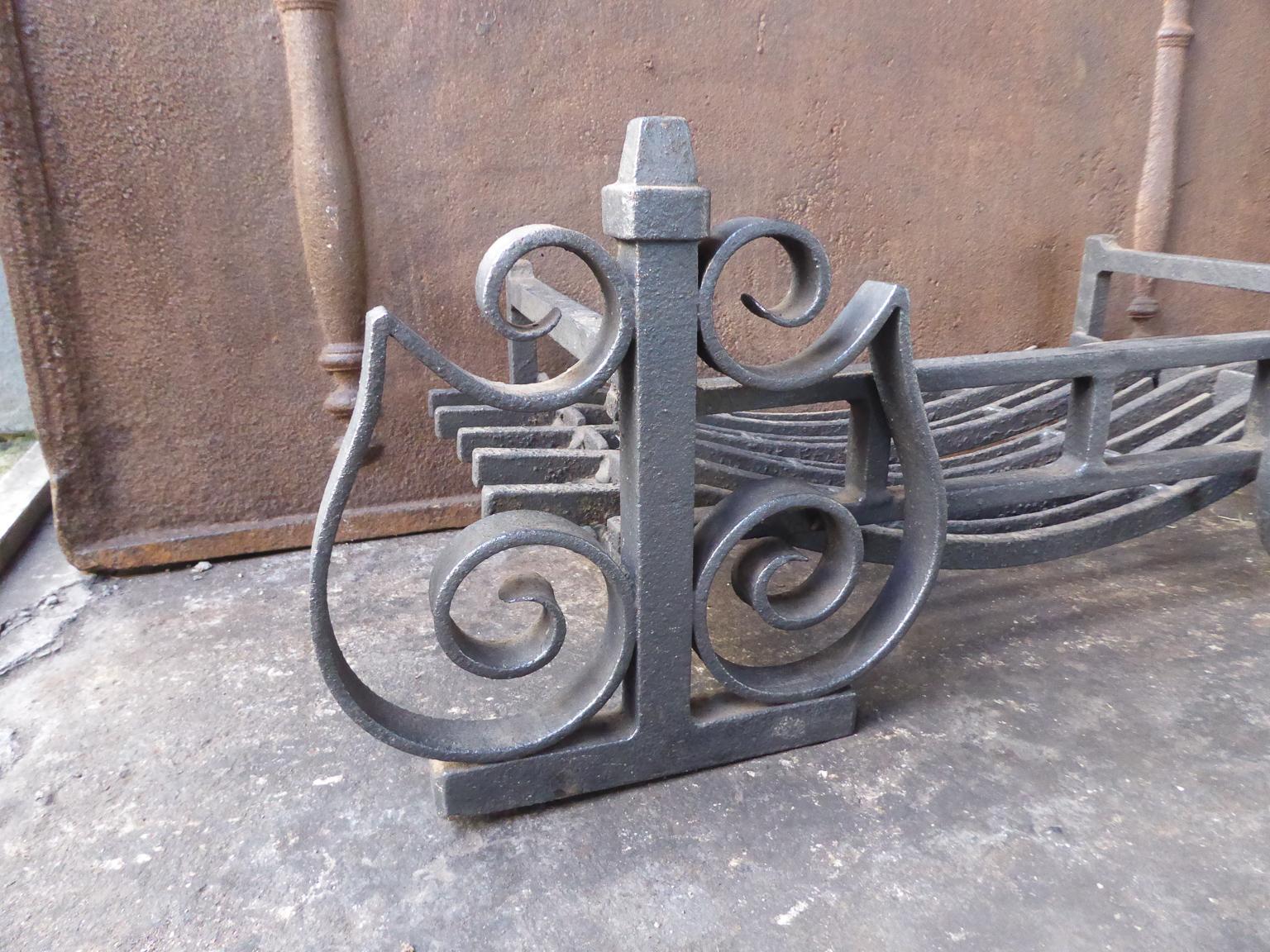 English Modernist Fireplace Grate, Fire Grate 4