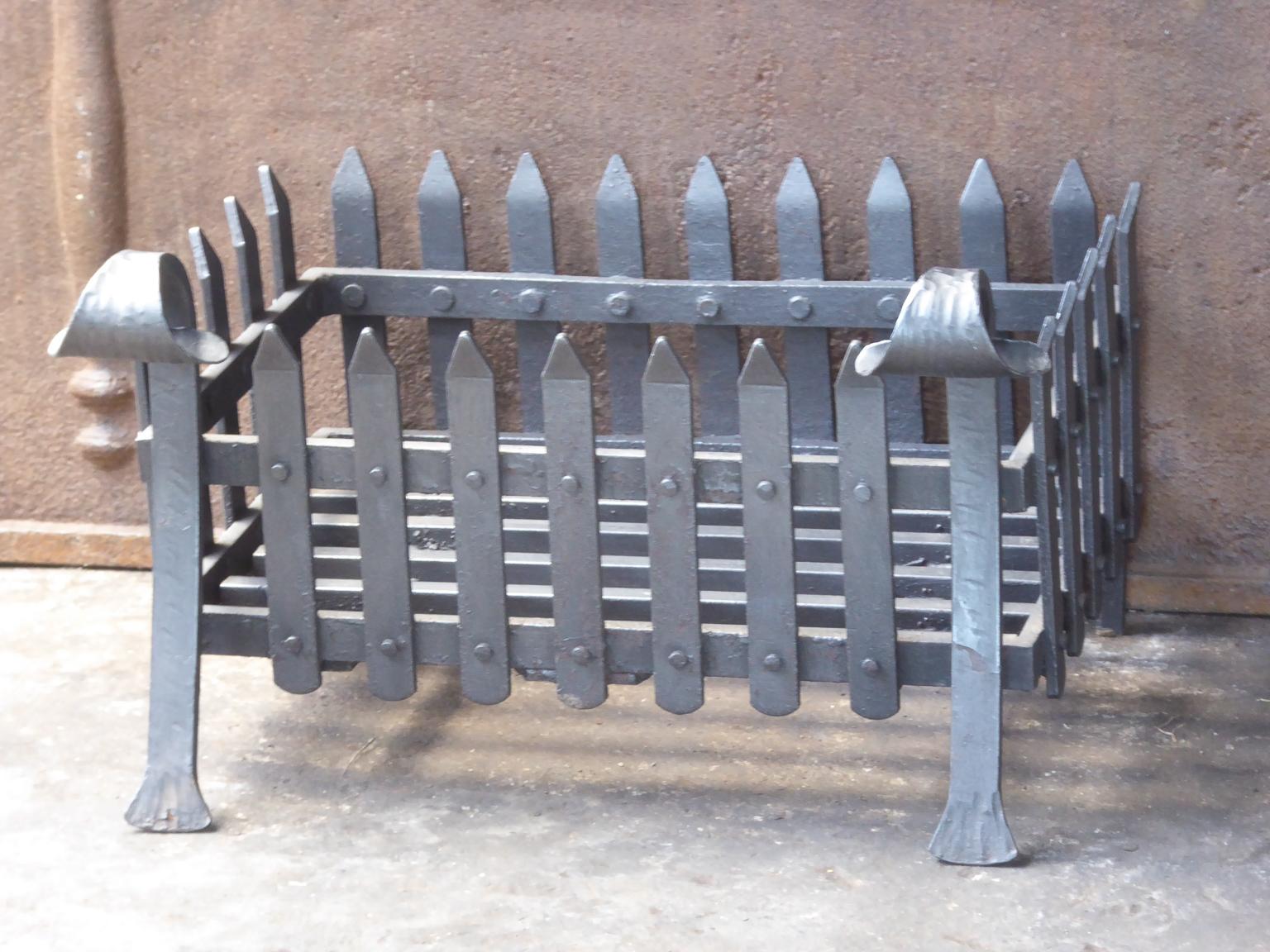 British English Modernist Fireplace Grate, Fire Grate, 20th Century For Sale