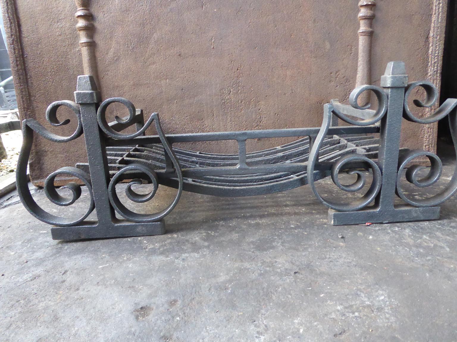 English Modernist Fireplace Grate, Fire Grate 1