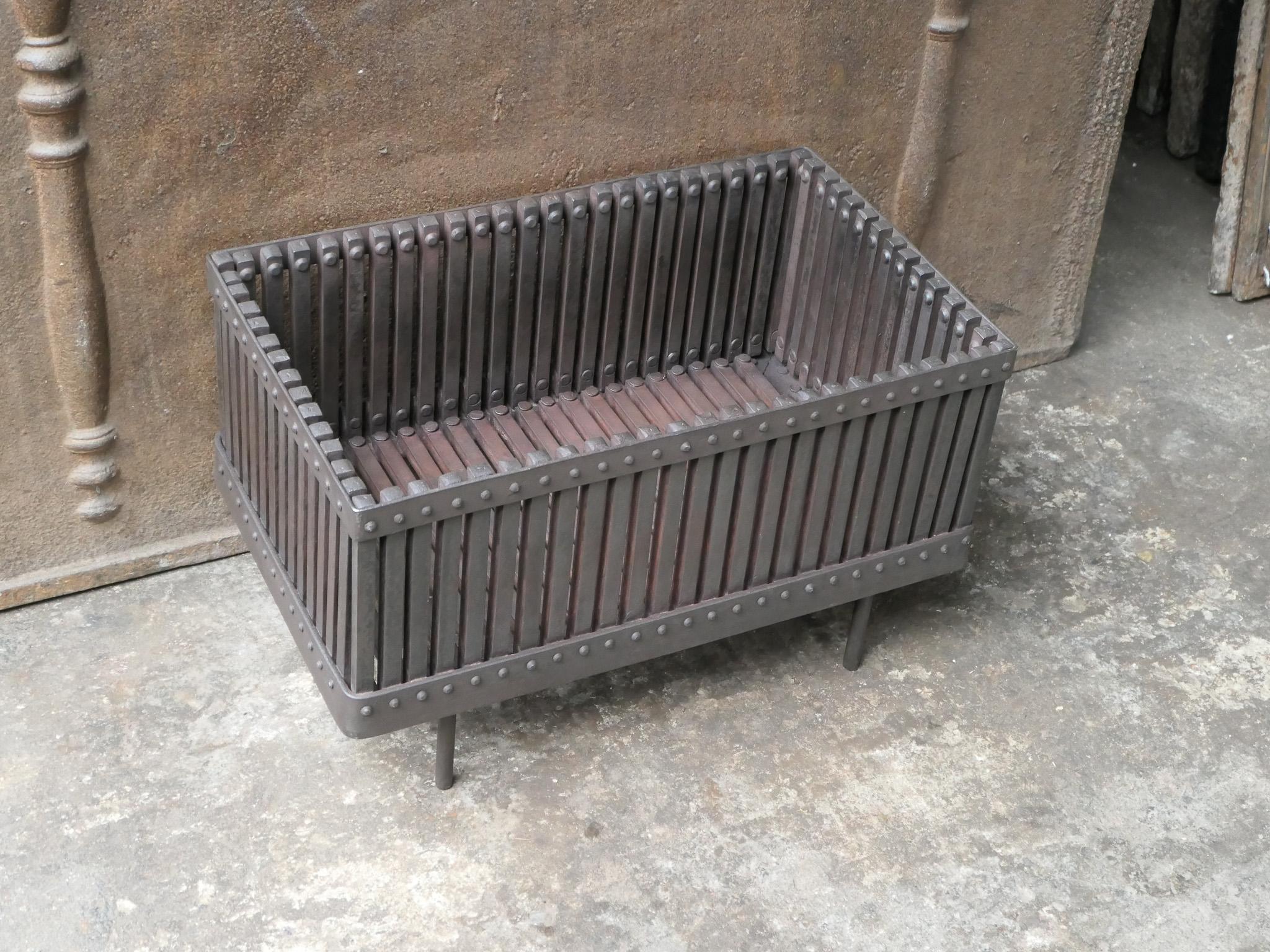 English Modernist Fireplace Grate, Fire Grate For Sale 2