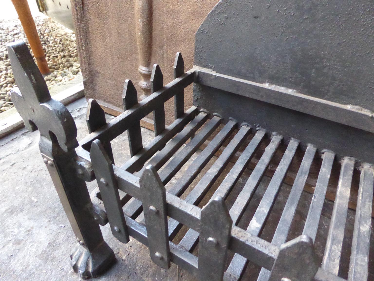 English Modernist Fireplace Grate, Fire Grate 3