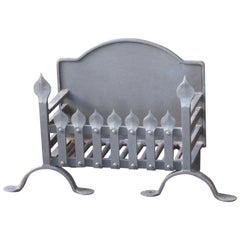 English Modernist Fireplace Grate, Fire Grate