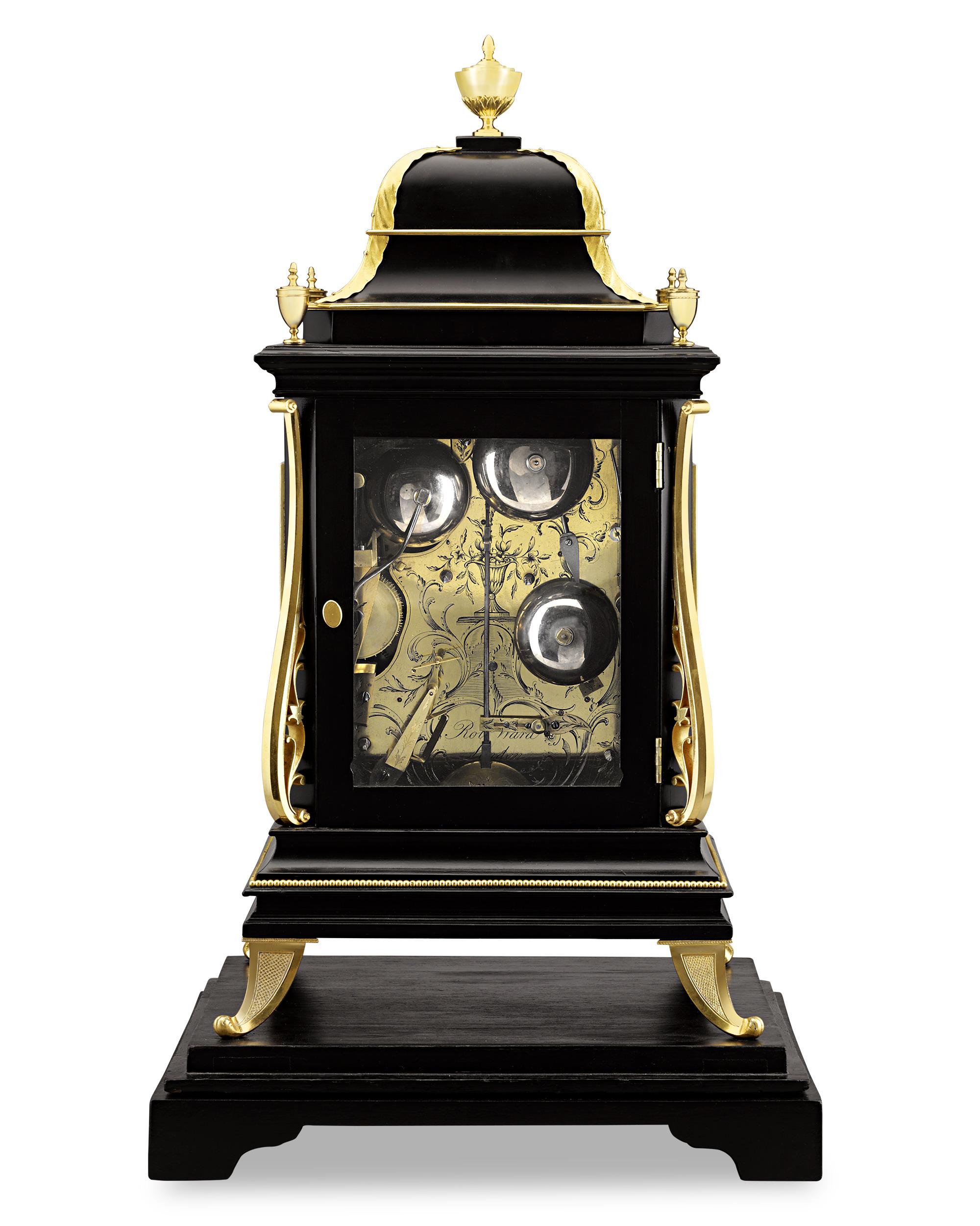Gilt English Musical Diorama Clock