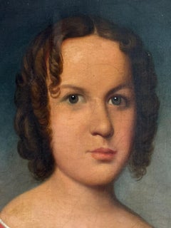 English naive school portrait