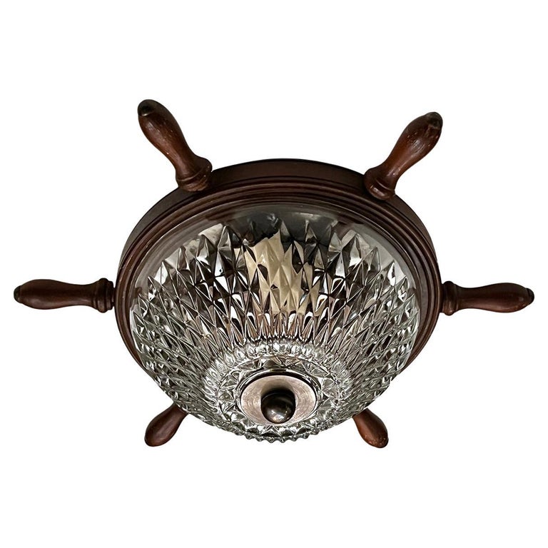 English Nautical Flush Mount Light Fixture For Sale at 1stDibs