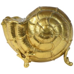 English Nautilus Shaped Spoon Warmer