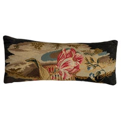 English Needlework Pillow 1850 - 22" x 9"