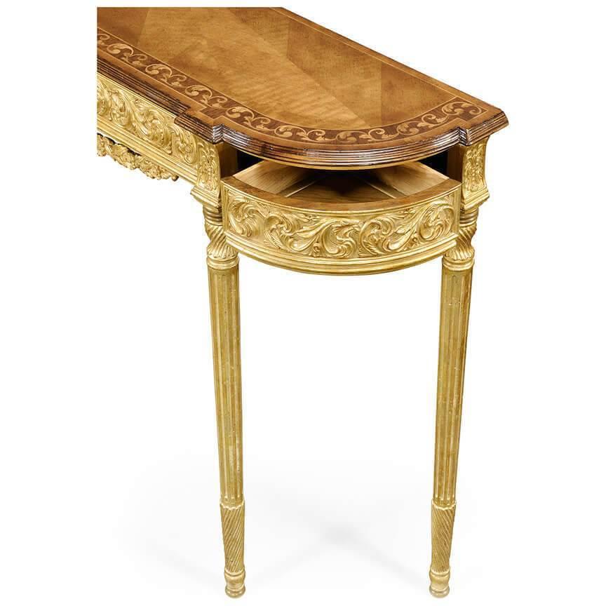 George III English Neoclassic Giltwood Console