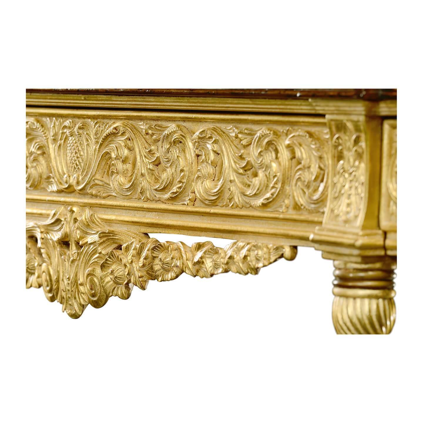English Neoclassic Giltwood Console In New Condition In Westwood, NJ