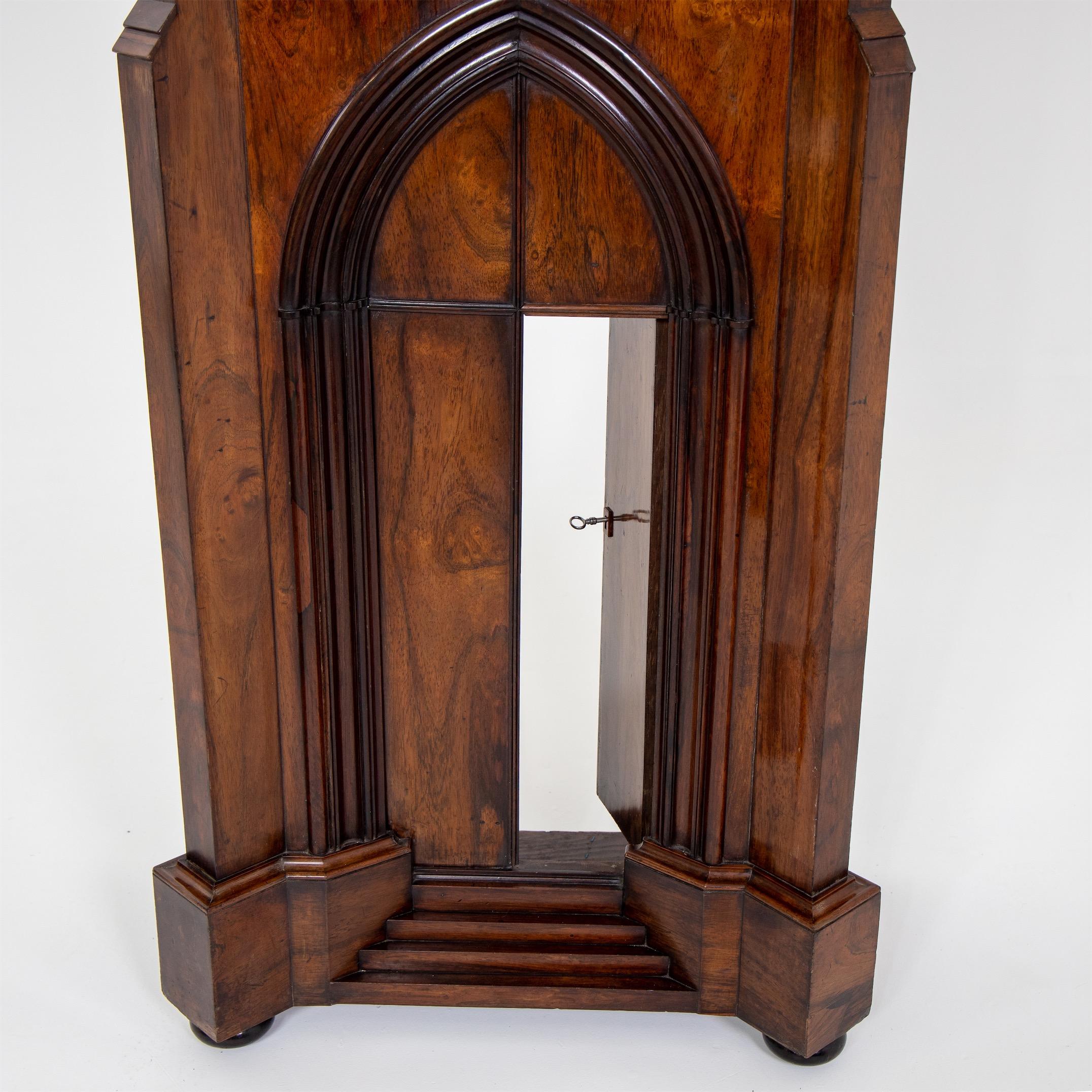 Gothic Revival English Neo-Gothic Grandfather Clock, Payne & Co., 19th Century For Sale