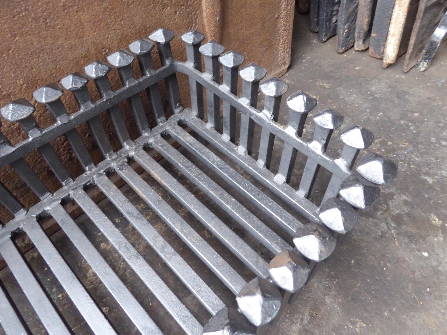 20th Century English Neo Gothic Style Fireplace Grate, Fire Grate