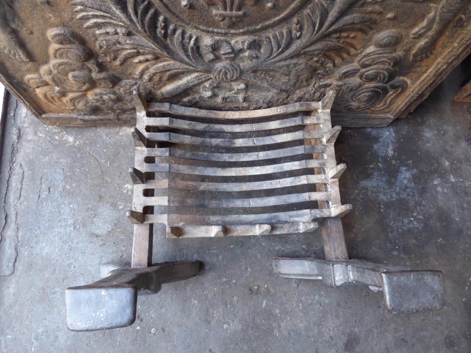 20th Century English Neo Gothic Style Fireplace Grate, Fire Grate