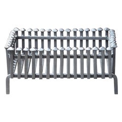 English Neo Gothic Style Fireplace Grate, Fire Grate