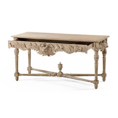 Englischer Konsolentisch im neoklassizistischen Stil aus ergrauter Eiche