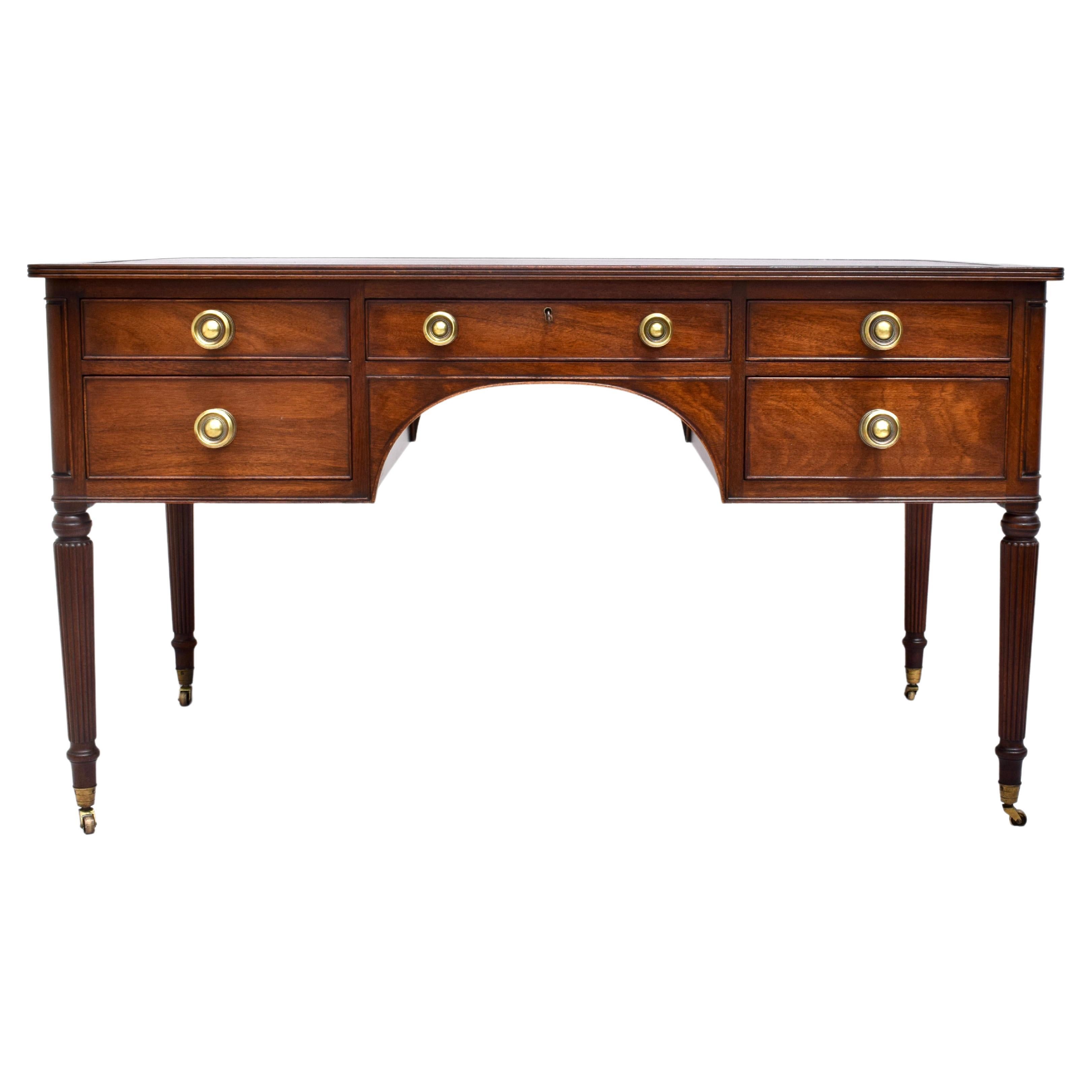 Vintage Kittinger Style Partners Desk at 1stDibs