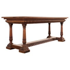 English Neoclassical Style Mahogany Library Table or Writing Table