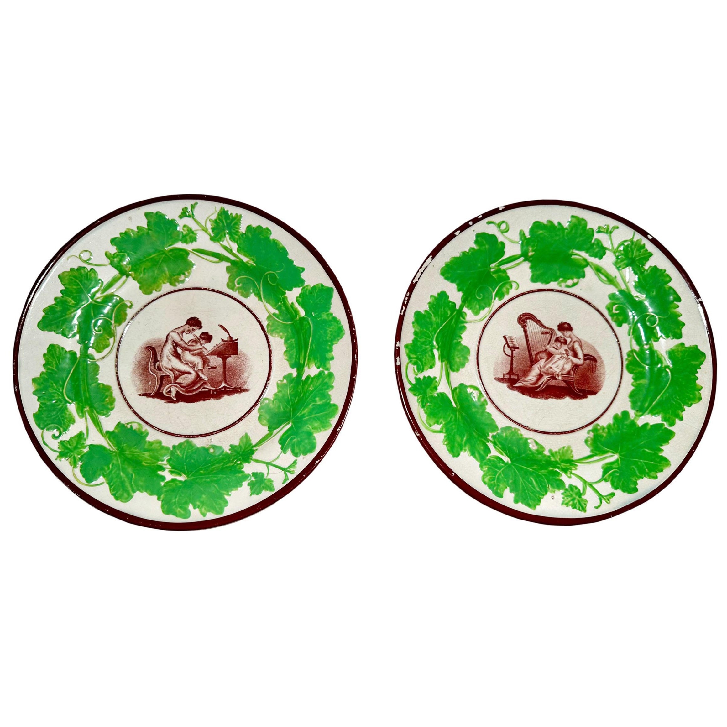 English Neoclassical Style Plates