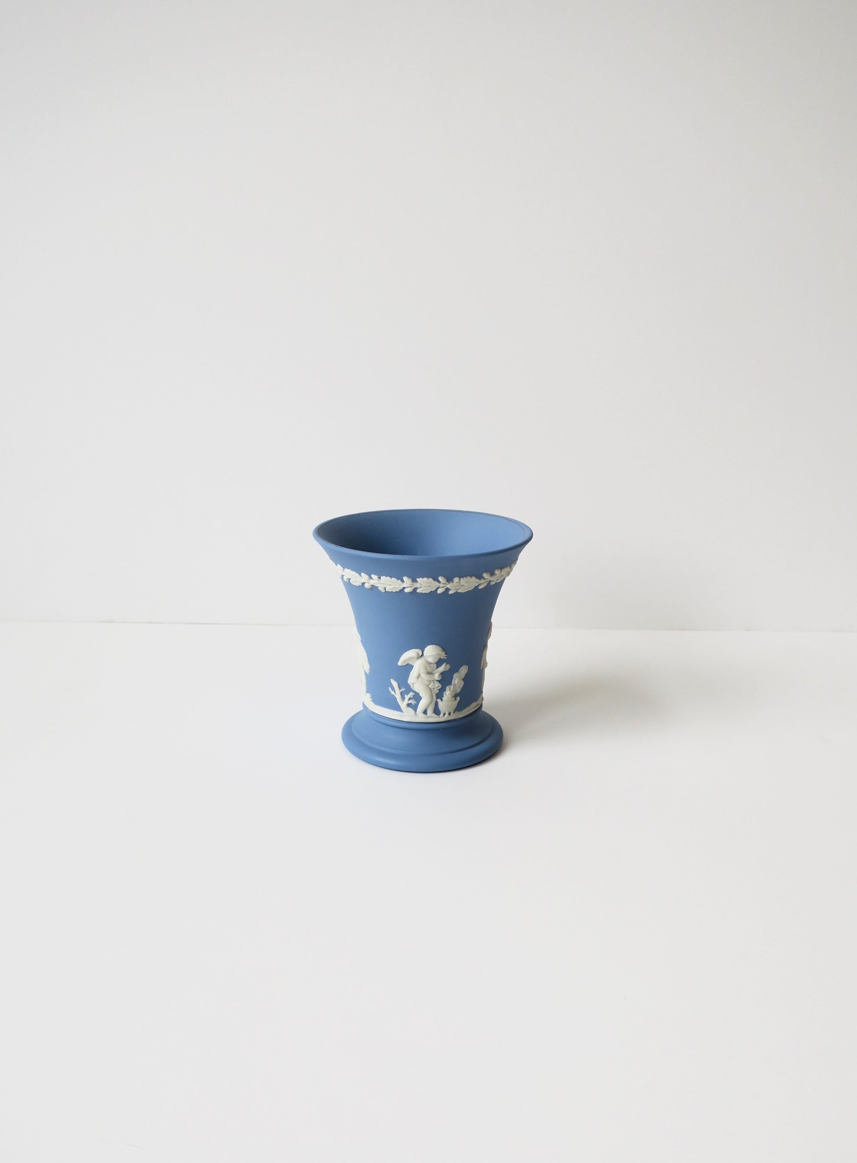wedgewood blue china vase