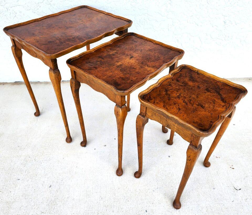 British English Nesting Tables by Bevan Funnell Reprodux For Sale