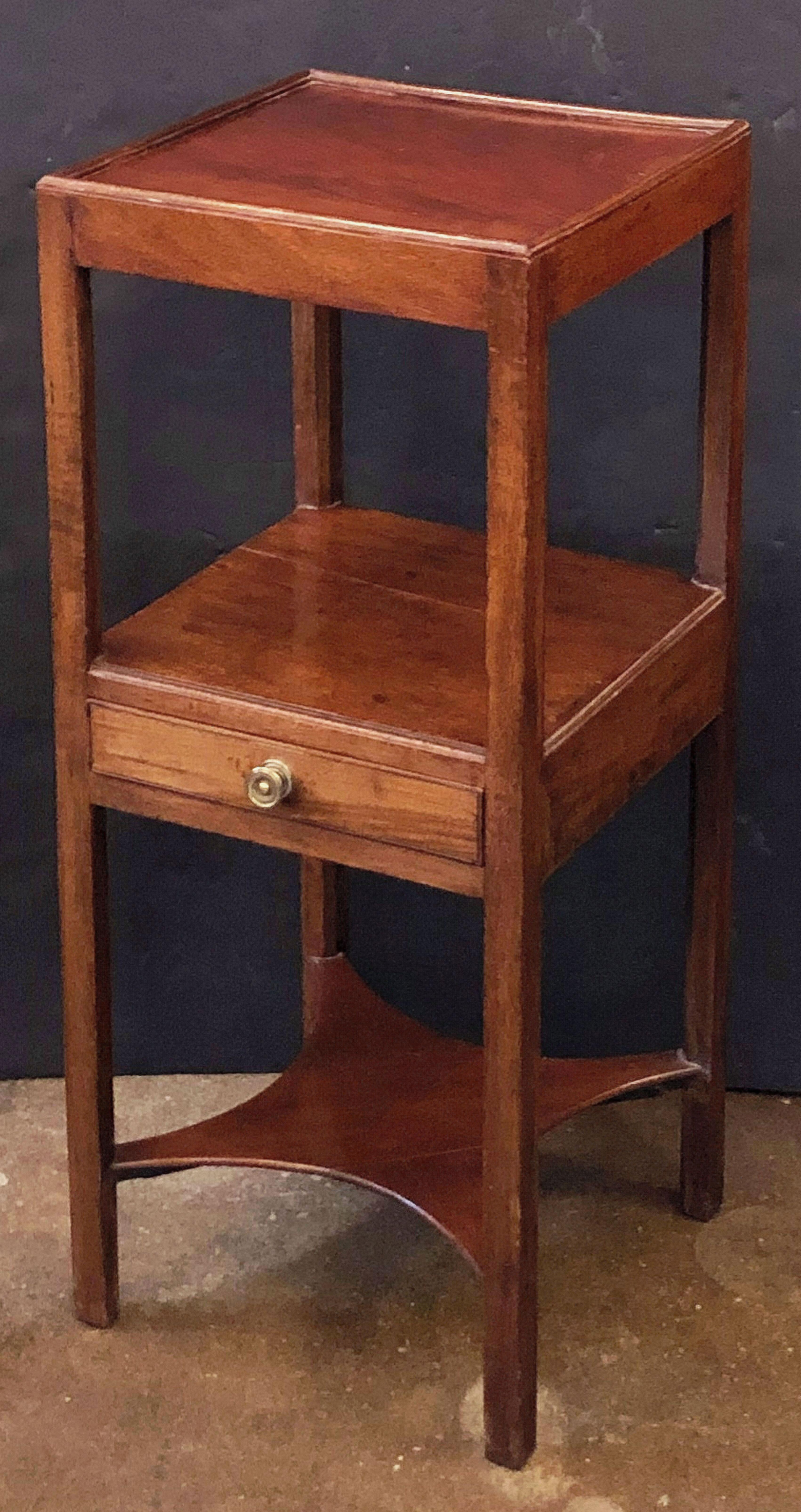 mahogany bedside table