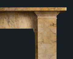 English Nineteenth Century Regency Sienna Marble Fireplace Surround