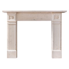 English Nineteenth Century Regency Statuary Marble Fireplace