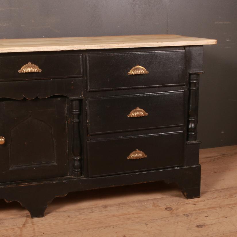 Victorian English North Country Painted Sideboard