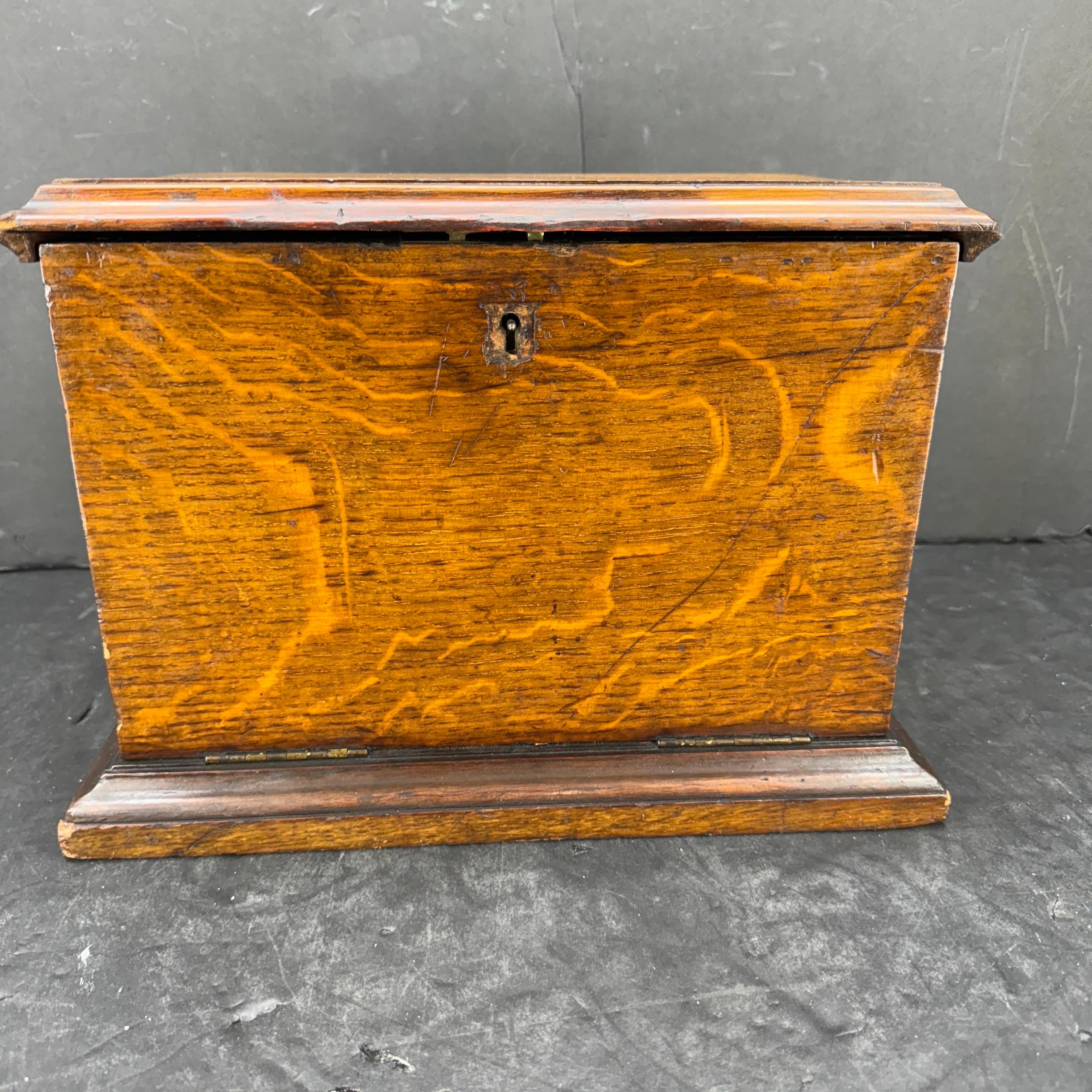 Englisch Notary Travel Mail Desk Korrespondenzkasten, um 1910 im Angebot 10