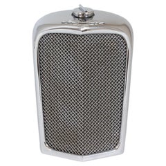 English Novelty Jaguar SS Car Radiator Decanter by Ruddspeed Mid-Century Modern