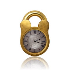 English Novelty Padlock Clock