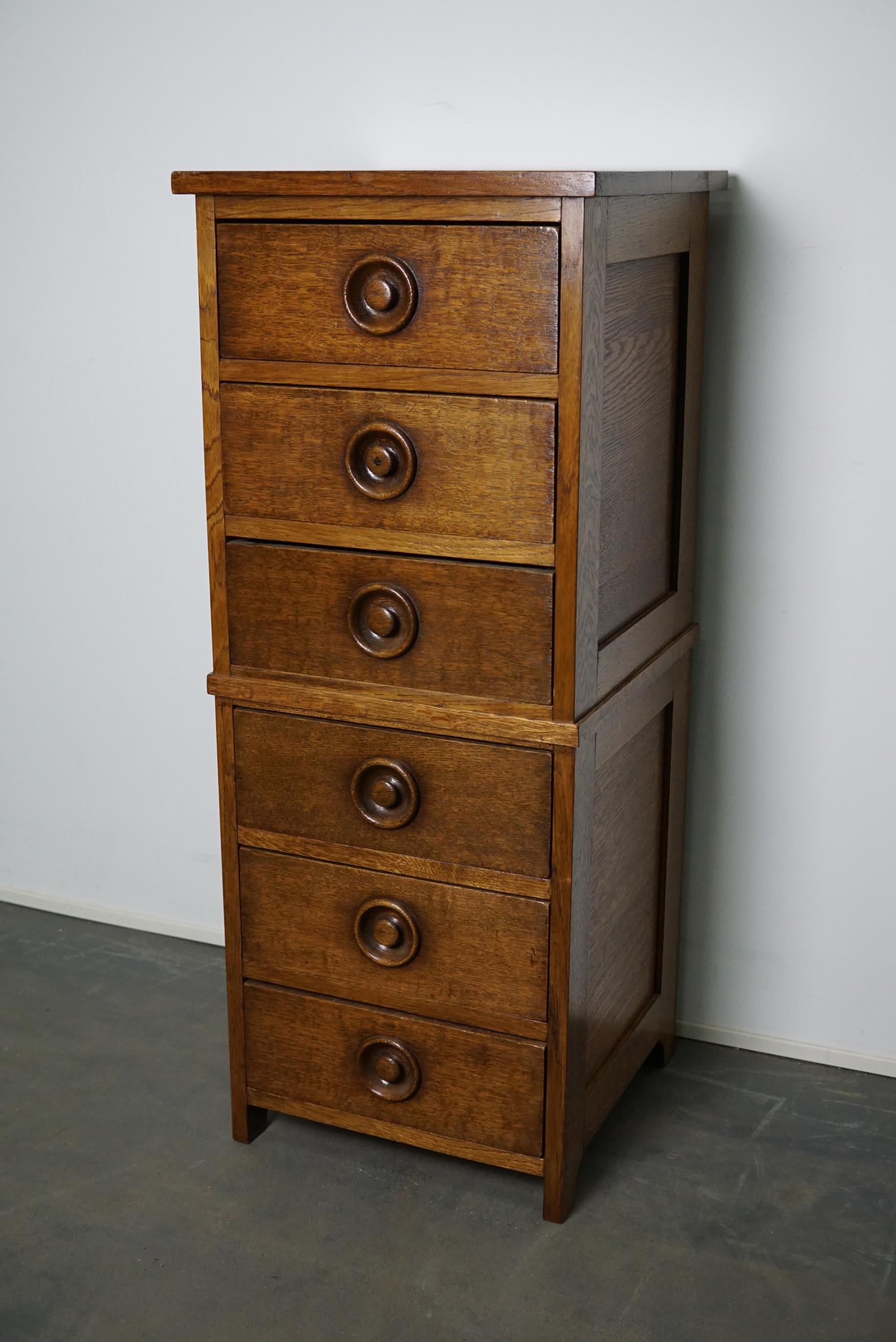 English Oak Apothecary Cabinet, 1930s For Sale 4