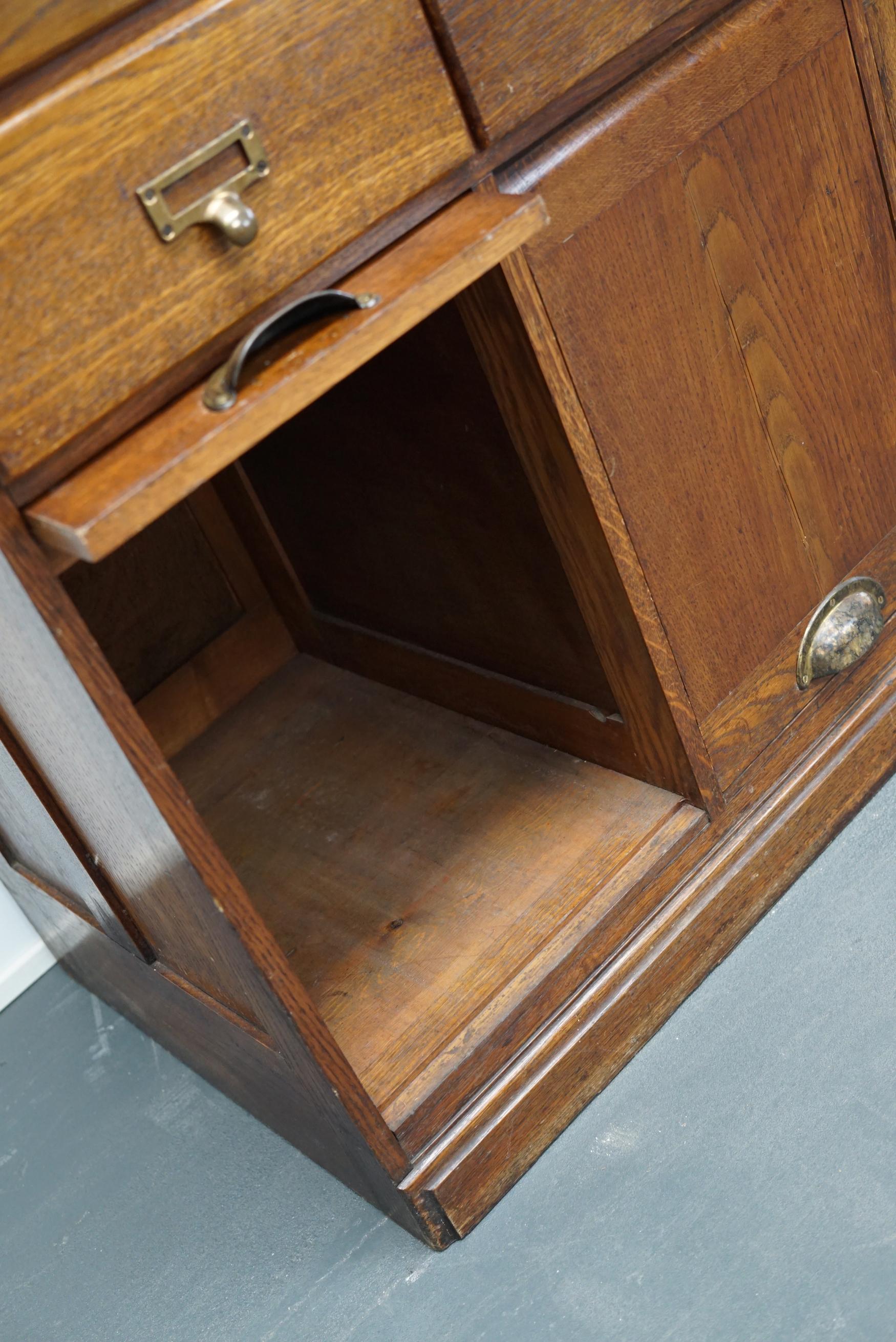 English Oak Apothecary Cabinet / Filing Cabinet, circa 1930s 3
