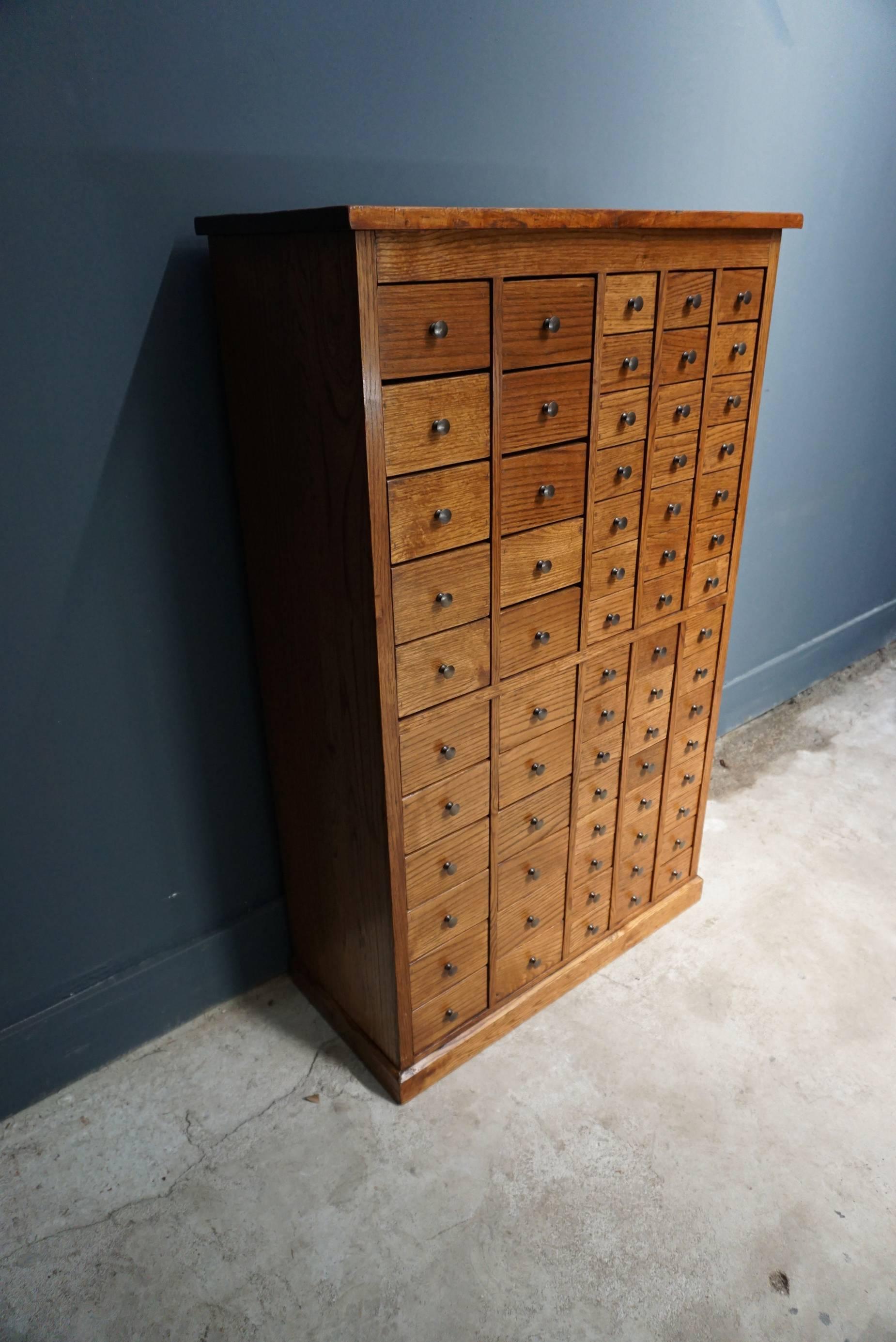 20th Century English Oak Apothecary Cabinet, 1900s