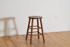 Taburete o mesa de artista inglés de roble, principios o mediados del siglo XX