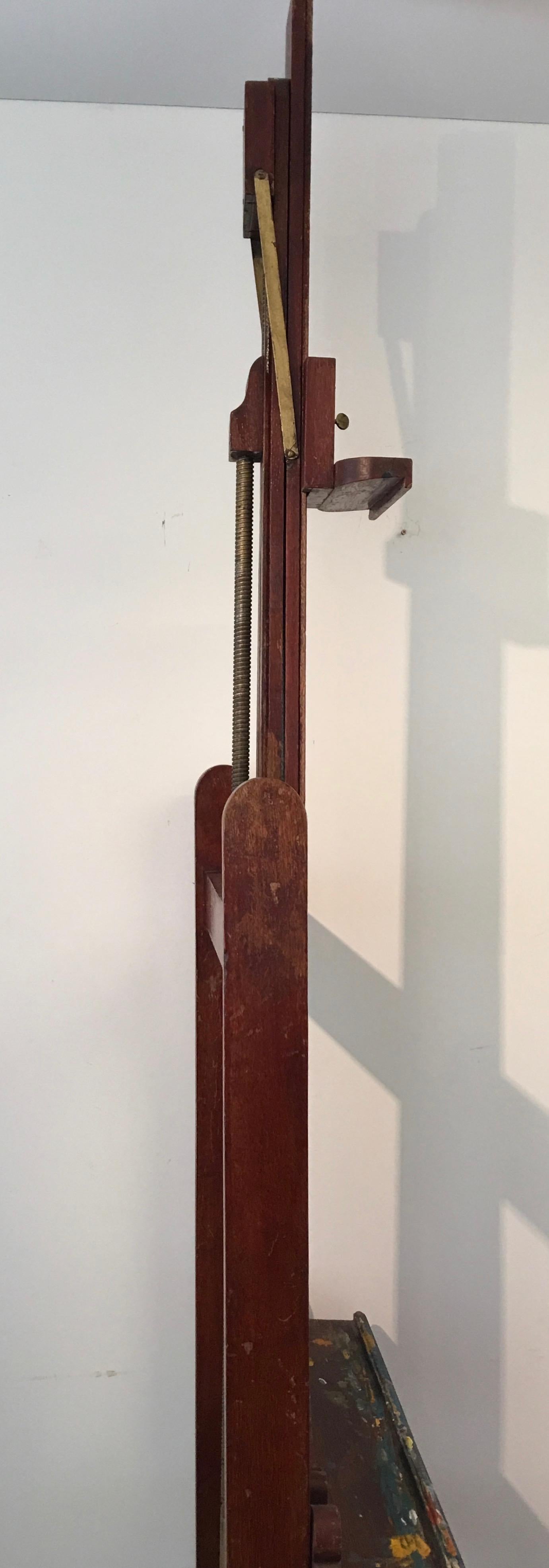 English Oak Artist's Studio Easel, Late 19th Century For Sale 9