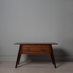 English Oak Arts & Crafts Console Table